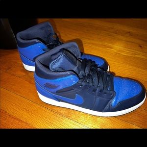 Air Jordan 1 mid sz13 Navy/Royal blue